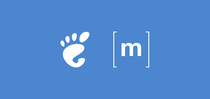 A banner with the GNOME and Matrix logos next to each other